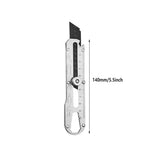 1 Set Multifunctional Stainless Steel Utility Knife Wallpaper Edge Cutting Tool - Side View