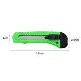 1/2/3PCS Utility Stanley Knife With Blades Blade Retractable Heavy Duty Box Cutter - 3Colour - Top-Down View