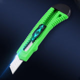 1/2/3PCS Utility Stanley Knife With Blades Blade Retractable Heavy Duty Box Cutter - Green-1PC - 45-Degree Angle