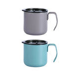 Stainless Steel Double Wall Coffee Cup Thermal Insulated Travel Mug Durable - Grey