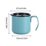Stainless Steel Double Wall Coffee Cup Thermal Insulated Travel Mug Durable - Grey