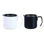 Vacuum Coffee Cup 320ml Stainless Steel Double Layer Insulated Mug for Travel - White