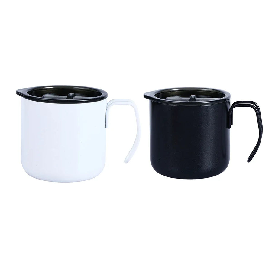 Vacuum Coffee Cup 320ml Stainless Steel Double Layer Insulated Mug for Travel - White