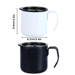 Vacuum Coffee Cup 320ml Stainless Steel Double Layer Insulated Mug for Travel - White
