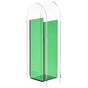 Creative Transparent Acrylic Vase Flower Ornament Dried Floral Display Tank - Green