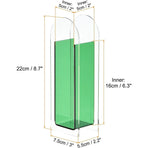 Creative Transparent Acrylic Vase Flower Ornament Dried Floral Display Tank - Green