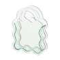 Creative Transparent Acrylic Vase Flower Ornament Dried Floral Display Tank - Handheld model-Green