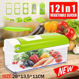 12 In 1 Food Slicer Dicer Nicer Container Chopper Peeler Vegetable Fruit Cutter