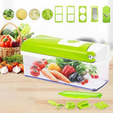 12 In 1 Food Slicer Dicer Nicer Container Chopper Peeler Vegetable Fruit Cutter - Close-Up Angle