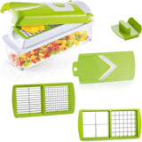 12 In 1 Food Slicer Dicer Nicer Container Chopper Peeler Vegetable Fruit Cutter