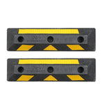 2PCS Rubber Parking Curb Wheel Stop for Driveway and Car Park
