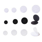 Strong Sticky Round Self Adhesive Dots DIY Bond Tape No Mark Fasteners - Black 20Pairs - 20mm
