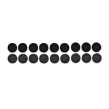 Strong Sticky Round Self Adhesive Dots DIY Bond Tape No Mark Fasteners - Black 20Pairs - 20mm