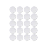 Strong Sticky Round Self Adhesive Dots DIY Bond Tape No Mark Fasteners - Black 4 Pairs - 50mm - Close-Up Angle