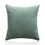 1PC Luxurious Modern Velvet Cushion Cover Soft Square Decorative Pillowcase Au - Green