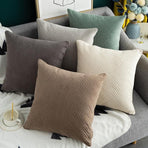 1PC Luxurious Modern Velvet Cushion Cover Soft Square Decorative Pillowcase Au - Green