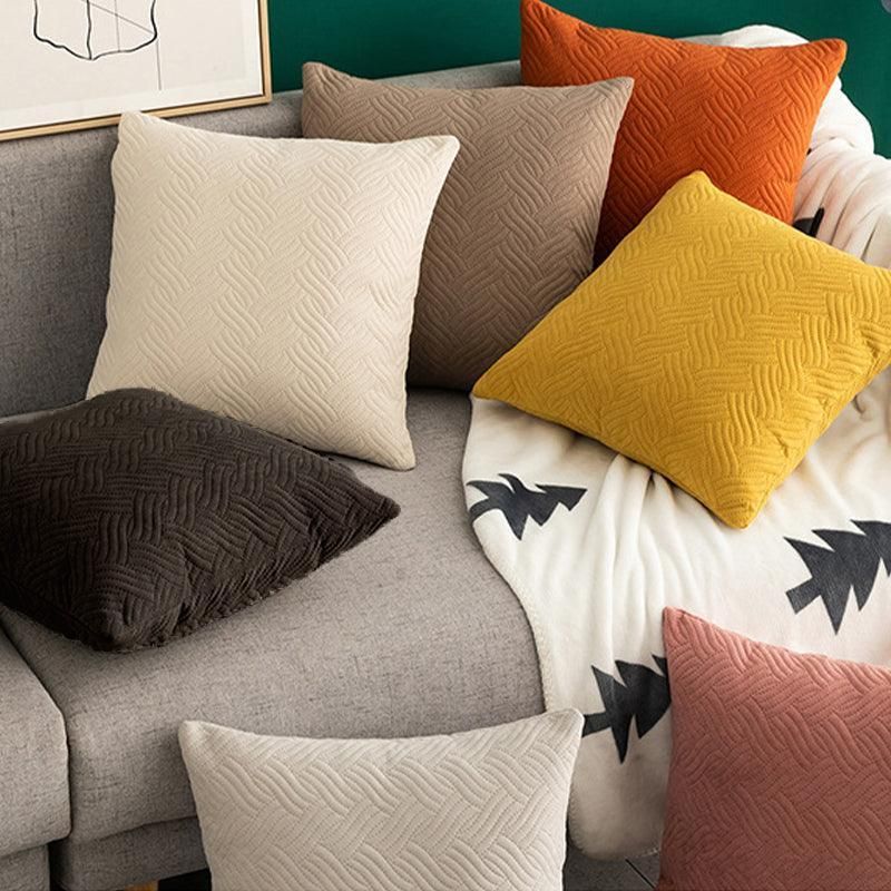 1PC Luxurious Modern Velvet Cushion Cover Soft Square Decorative Pillowcase Au - Green