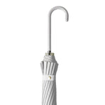Large 16 Bone Automatic Umbrella Unisex Long Handle Dual Use Rain Sun Umbrella - White