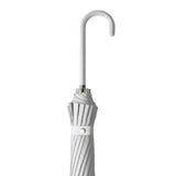 Large 16 Bone Automatic Umbrella Unisex Long Handle Dual Use Rain Sun Umbrella - White - Extra Image