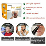 Nose Ear Hair Removal Wax Kit Sticks Easy Mens Nasal Waxing Remover Strips - Top-Down View