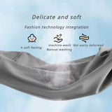 Office Chair Back Support Lumbar Cushion Seat Memory Foam Lumbar Pillow Comfort - Grey - Top-Down View