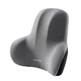 Office Chair Back Support Lumbar Cushion Seat Memory Foam Lumbar Pillow Comfort - Grey - Rear View