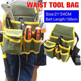 Electrician Tool Bag Waist Pocket Maintenance Pouch Belt Storage Canvas Holder
