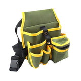 Electrician Tool Bag Waist Pocket Maintenance Pouch Belt Storage Canvas Holder - Low Angle