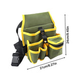 Electrician Tool Bag Waist Pocket Maintenance Pouch Belt Storage Canvas Holder - Extra Image
