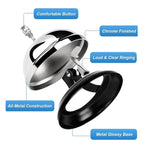 2-Piece Silver Counter Service Bell Set