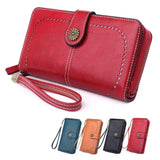 Women Wallets Purse Organizer Pouch Bag Credit Card Cash Holder Case Handbag Au - Black