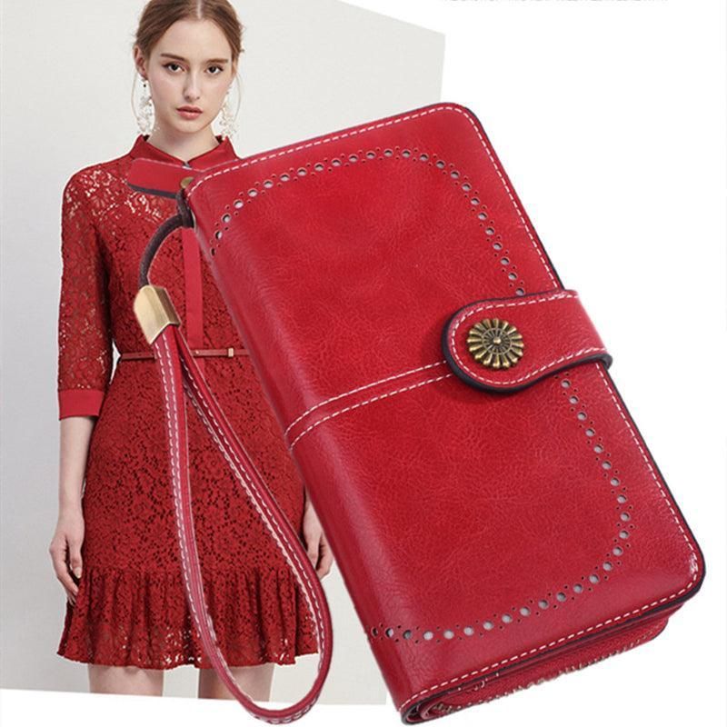 Women Wallets Purse Organizer Pouch Bag Credit Card Cash Holder Case Handbag Au - Black