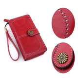 Women Wallets Purse Organizer Pouch Bag Credit Card Cash Holder Case Handbag Au - Black
