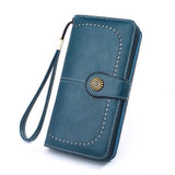 Women Wallets Purse Organizer Pouch Bag Credit Card Cash Holder Case Handbag Au - Blue