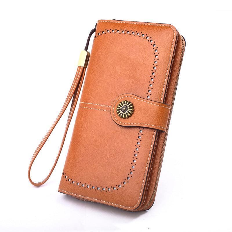 Women Wallets Purse Organizer Pouch Bag Credit Card Cash Holder Case Handbag Au - Brown