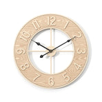 Living Room Wooden Clock Home Silent Clock Wall Mounted For Home Decoration