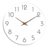 12 Inch Digital Wall Clock Simple Hanging Watch for Living Room Home Decoration - White - Rear View
