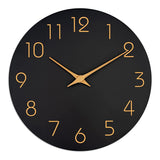 12 Inch Digital Wall Clock Simple Hanging Watch for Living Room Home Decoration - White - Close-Up Angle