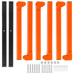 2PCS Wall Mounted Folding Storage Rack Carbon Steel Multi-Layer Organizer