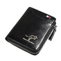 Men'S Rfid Blocking Leather Short Wallet Credit Id Card Cash Holder Purse