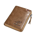 Men'S Rfid Blocking Leather Short Wallet Credit Id Card Cash Holder Purse