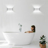 LED Wall Light IP65 Waterproof Modern Up Down Outdoor Indoor Sconce Lamp - Wall Light-White-Warm - Side View