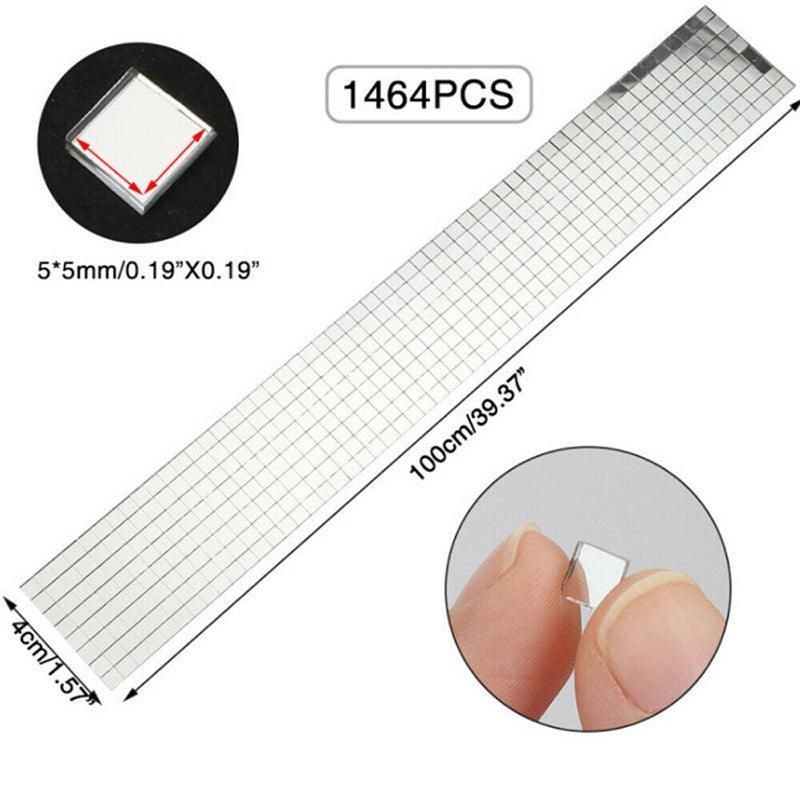 Diy Mini Mosaic Tiles Self-Adhesive Square Mirror Glass Wall Sticker Decors - Silver