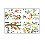 130x65cm Removable Wall Stickers Birds On Tree Branch Wall Decor Decal Home