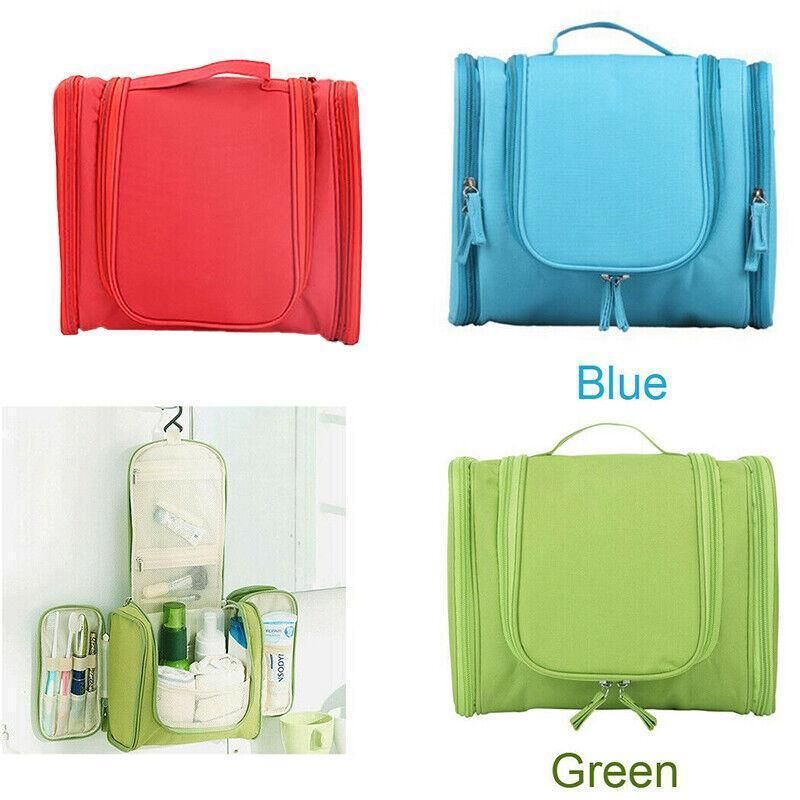 Makeup Bag Hanging Travel Toiletry Cosmetic Organizer Wash Bag Waterproof - Navy