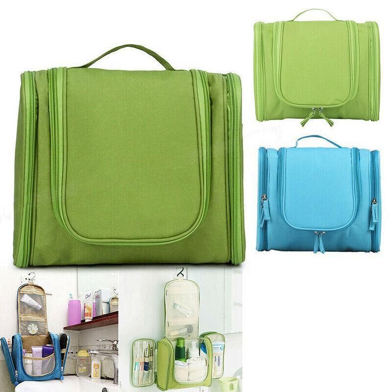 Makeup Bag Hanging Travel Toiletry Cosmetic Organizer Wash Bag Waterproof - Navy