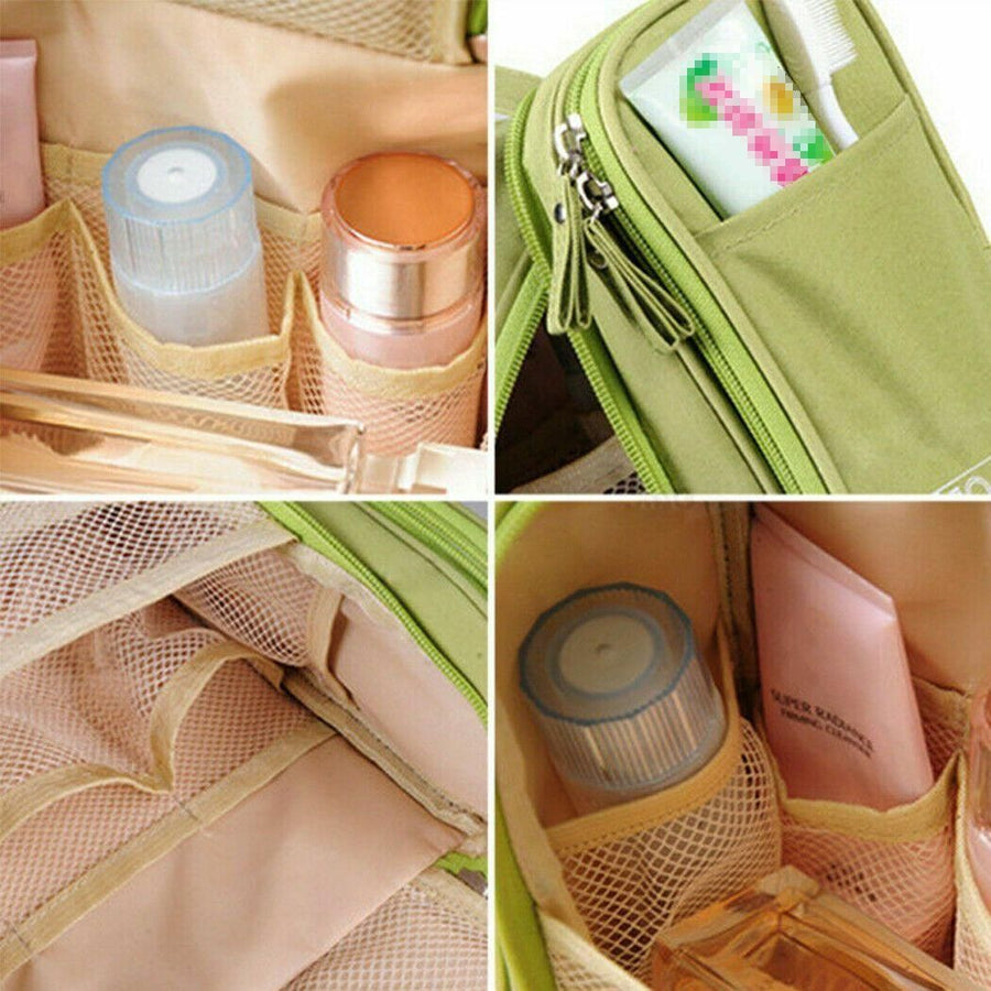 Makeup Bag Hanging Travel Toiletry Cosmetic Organizer Wash Bag Waterproof - Navy