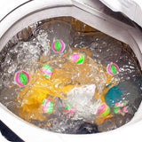 6PCS Reusable Laundry Hair Removal Balls for Lint Fluff Pet Hair Cleaning 3.5cm - Top-Down View