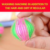 6PCS Reusable Laundry Hair Removal Balls for Lint Fluff Pet Hair Cleaning 3.5cm - 45-Degree Angle
