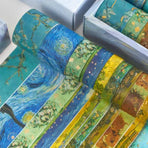 Gold Foil Washi Tape Set Decorative Craft Tape for Gift Wrapping Scrapbooking - YSSCJ